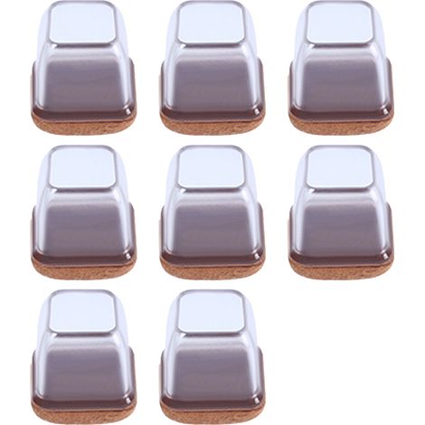 Set mit 8 Stuhlbeinschonern mit Filzspitzen zum Schutz von Möbelbeinen und Hartholzböden (geräuschlos und kratzfrei). (1/2)