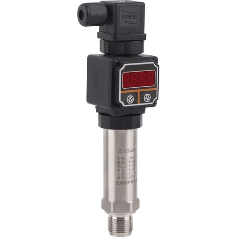 Transmetteur de pression à affichage numérique, petit capteur, 0,4 MPa, 420 mA, 24 V CC (1/5)