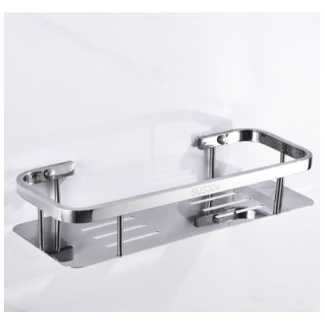 Estante de ducha de acero inoxidable , accesorio para baño, almacenamiento de cocina - 35 cm (1/5)