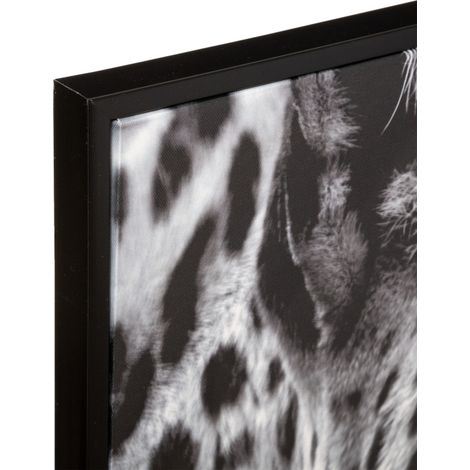 Toile imprimée et encadrée "Léopard" 58 x 78 cm Atmosphera
