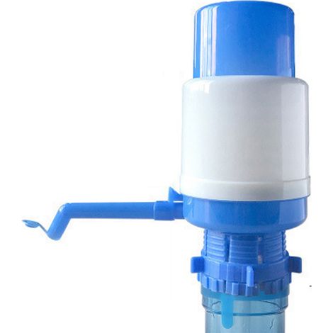 Tragbarer, manueller Wasserspender aus TPE/PP mit manueller Druckpumpe für Wasserflaschen, ideal für Zuhause, Reisen, Büro oder Fabrik. (1/5)