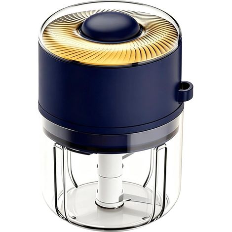 Mini Hachoir Électrique Rechargeable Anti-Éclaboussures Avec Cuillère Robot Culinaire Petit Hachoir Électrique Pour Gingembre, Viande, Piment, Légume, Fruit, Maison, Cuisine, Appartement, Restau (1/5)