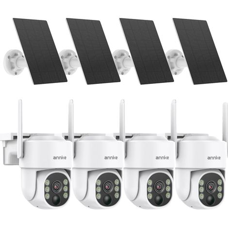 Telecamera di sicurezza Wi-Fi, risoluzione 4MP, connettività wireless, batteria da 9000 mAh, I81BM 4PCS (1/2)