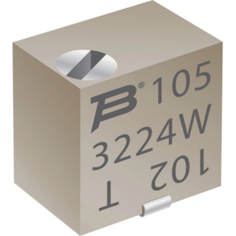 Bourns 3224W-1-202E Trimmer Cermet linéaire 0.25 W 2 kΩ 4320 ° 1 pc(s)