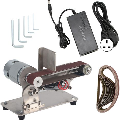 Mini-ponceuse électrique à bande réglable 200W AC 110-240V pour ponçage et polissage DIY avec fiche UK 895 (1/5)