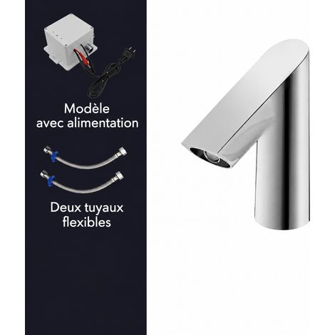 Robinet lavabo automatique infrarouge, adapté pour 117 eau froide alimentation secteur, version de qualité. – Livraison gratuite