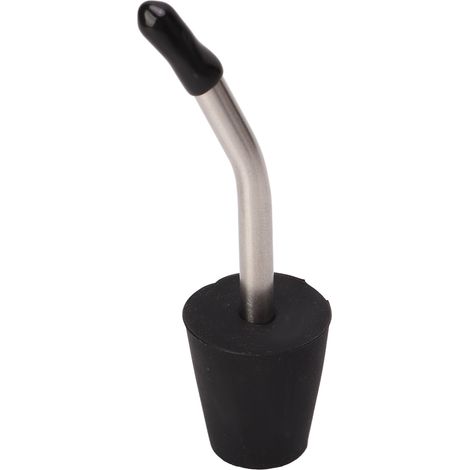 Bec verseur en acier inoxydable pour bouteille, accessoire de remplacement avec capuchon anti-poussière, pour café et alcool, noir (1/5)