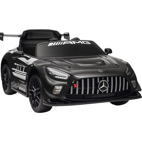 Elektrisches Kinderauto Mercedes-AMG 12V Schwarz mit 2,4G-Fernbedienung (1/4)