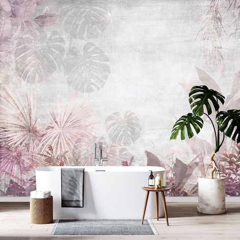 Papier peint panoramique - Plantes tropicales - 130 cm x 87 cm (1/4)
