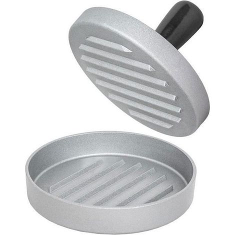 Presse À Hamburger - Métal - 11,5 Cm - Poignée Détachable - Revêtement Antiadhésif - 1 Pièce (1/4)