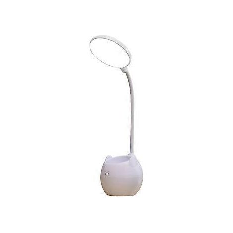Multifunktionale Schreibtischlampe für Arbeit und Studium, augenschonende LEDs, 360° verstellbarer Arm, 3 Farbmodi, Helligkeitsspeicherfunktion, geeignet fürs Büro