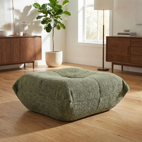 Chaise longue de sol, fauteuil d'appoint sans accoudoirs, canapé de détente style Togo en mousse à mémoire de forme. Assise ultra-confortable, parfaite pour le salon, la chambre, la salle de jeux ou l (1/5)