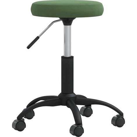 vidaXL Taburete de masaje terciopelo verde oscuro (1/5)