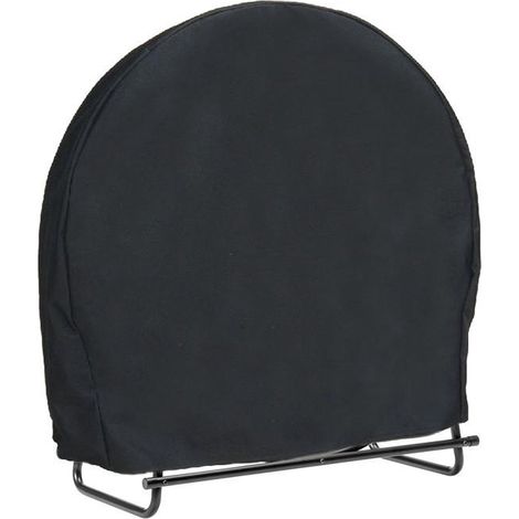 Cheminée de cour - Couvercle en bois portable et imperméable pour cheminée extérieure - Support en bois rond - Housse anti-poussière 402441 pouces (1/5)