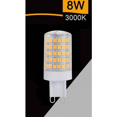 TrAdE Shop Traesio - Lampadina Led Smd G9 8 Watt 880 Lm Luce Calda Naturale Fredda Sparac-g9-8w-001 - -Bianco Caldo -