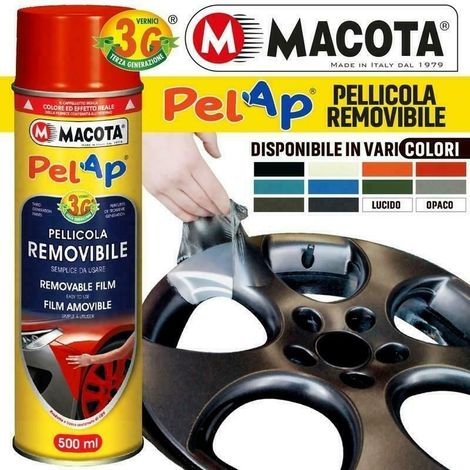 MACOTA PELAP vernice rimovibile Spray 500ml Wrapping Tuning Cerchi Car - Colore: Metallizzato Oro
