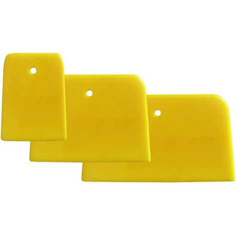 Espátulas flexibles Vigor, de goma, set de 3 piezas, surtidas