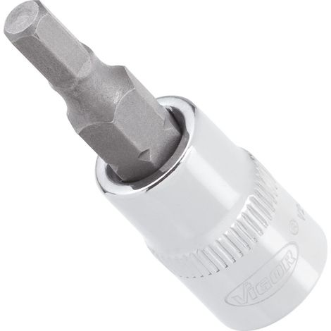 Douille mle V2431N Carr creux 1/4pouce (6,3mm) Profil 6 pans intrieurs Taille 4 mm