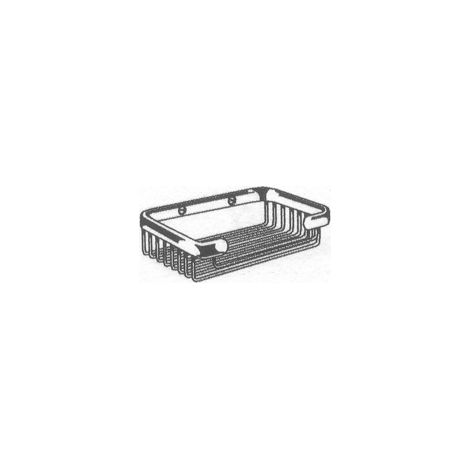 Inda - Aufbewahrungskorb aus glänzendem Chrom, L. 13 H. 3,5 cm