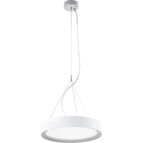 PLATE – Lampada a Sospensione LED 30W IP40 CRI90, CCT Switch 2700-3000-4000K, Struttura in Alluminio Bianco - Rossini Illuminazione (1/5)