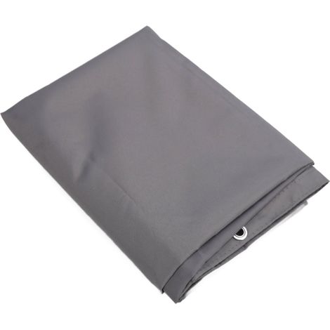 Barrière de jardin/terrasse en polyester imperméable, gris, résistant aux UV, occultant et préservant l'intimité, 75 x 500 cm (1/5)