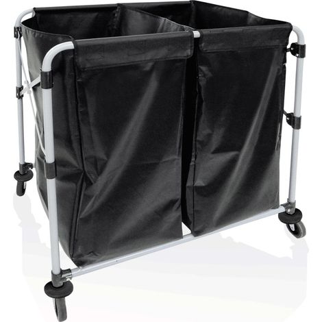 Chariot à linge double 90 x 66 x 86 cm fer époxy PVC - Was Germany (1/2)