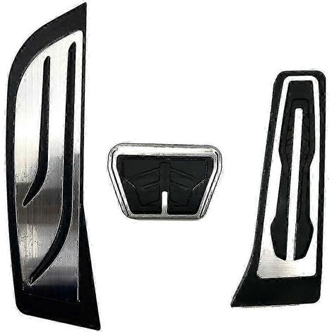 Kit de couvercle de pédale d'accélérateur et de frein pour conduite à droite compatible avec les modèles X3, X4, X5, X6, séries 2, 3, 4, 5, 6, 7, G20, F30, G30, G11, G01, G02 et G05. (1/3)