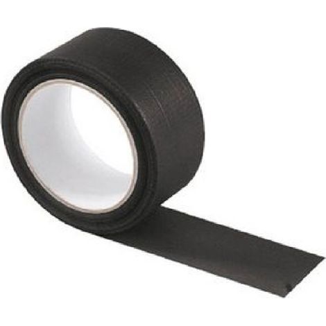 Nastro telato extraforte nero 5 cm x 25 m Americano adesivo rinforza sigilla
