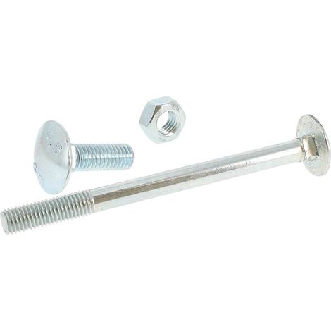 TRCC M10X80 Zingué DIN 603 + Ecrou