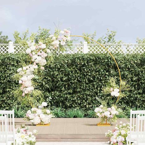 vidaXL Arco Nuziale Oro 220 x 45 x 200 cm Acciaio (1/5)