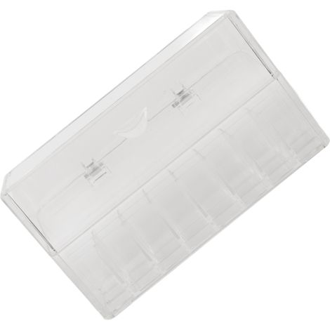 Coffret de rangement pour rouges à lèvres, boîte de présentation anti-poussière avec couvercle rabattable, organiseur cosmétique en plastique pour maquillage, coffret de stockage (1/5)