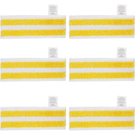 Lot de 6 Lingettes de Rechange en Microfibre Compatible avec Karcher Easyfix SC 1, SC 2, SC 3, SC 4, SC 5 Nettoyeurs Vapeur (1/5)