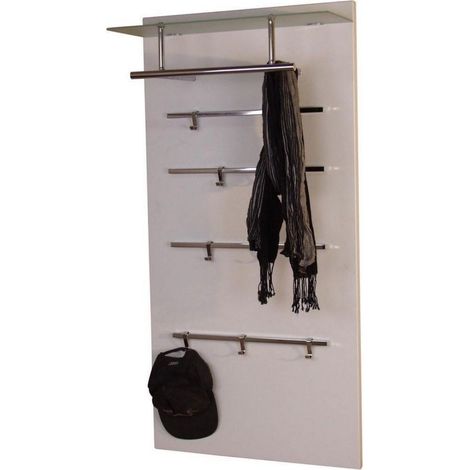 Perchero de pared blanco/mueble de entrada MED05080