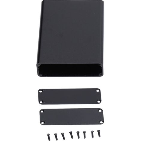 Boîtier de jonction étanche en aluminium noir pour bricolage (1/5)