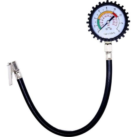 Testeur de Pression des Pneus Universel Manomètre de Précision Pneu Mesureur de Pression des Pneus pour 4x4, camionnette, voiture, vélo et moto (1/4)