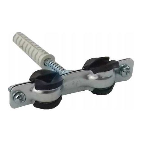 Metallschelle mit Gummi für Doppelrohre 3/8" 15-19 mm (1/3)