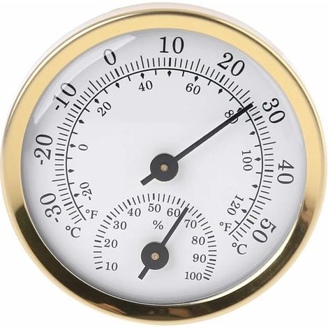 Thermomètre-hygromètre analogique d'intérieur - Affichage de l'humidité et de la température (1/4)