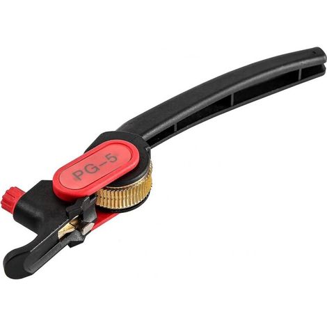 Abisolierzange mit Ratschenrad, PG-5-Messer-Kabelabisolierzange für 25-mm-Kabel/PVC (1/4)