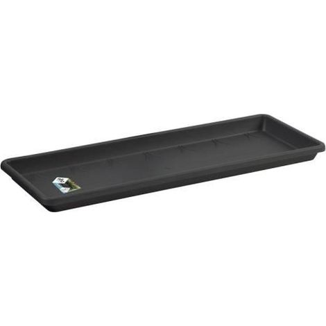 Elho Barcelona Trough Saucer 40 Anthracite Sottovaso Rettangolare (1/3)