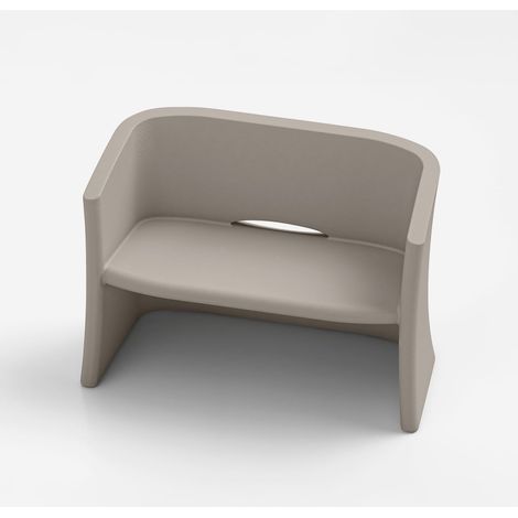 Outdoor-Zweisitzer Breeze aus Polyethylen, Made in Italy - Beige (1/4)