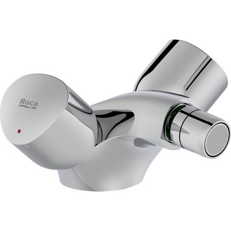 Grifo bimando para bidé con cuerpo liso BRAVA - ROCA (1/2)