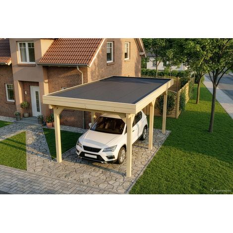 Alpholz Einzelcarport Olaf Carport aus Holz, Unterstand Überdachung (1/5)