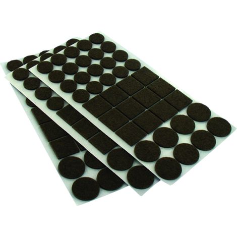 Patin Feutre Brun Ø20-28-25x25 120 Pce - VYNEX