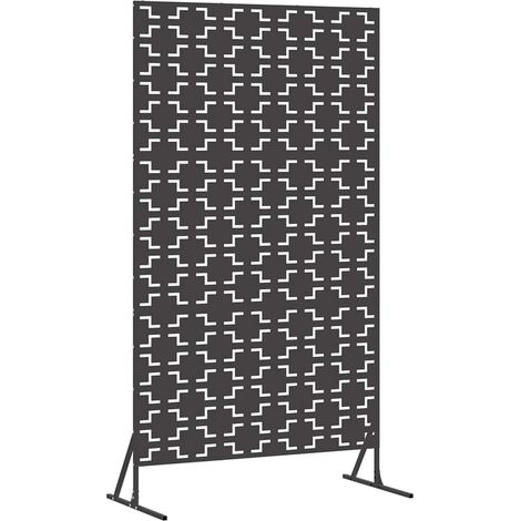 Maison Exclusive - Sichtschutz Schwarz 100 x 50 x 180 cm Stahl