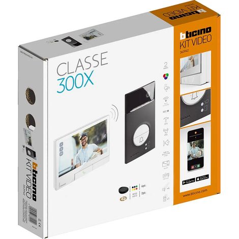 Kit Linea 3000 Black Con Badge Rfid / New Classe 300X (Bticino Cod. 363942) (1/2)