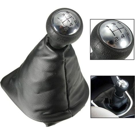 5 Vitesses Pommeau de Levier de Vitesse avec Soufflet Compatible pour Peugeot 307 (1/4)