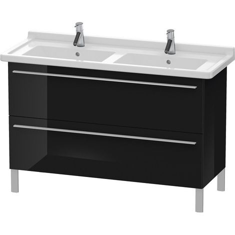 Mueble bajo lavabo X-LARGE 1200x470x668mm negro alto brillo