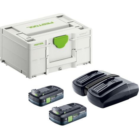 Kit de energía Festool TCL 6 DUO doble cargador rápido 10,8 V - 18 V ( 577017 ) + 2x batería BP 18 TBX 4 C-ASI Tabless Akkupack Tabless ( 2x 578745 ) (1/5)