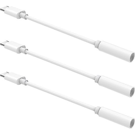 Ukcoco Lot de 3 adaptateurs USB-C vers prise jack audio 3,5 mm pour casque stéréo, compatibles avec Pixel, Moto ZZ, Droid et Forc. (1/2)