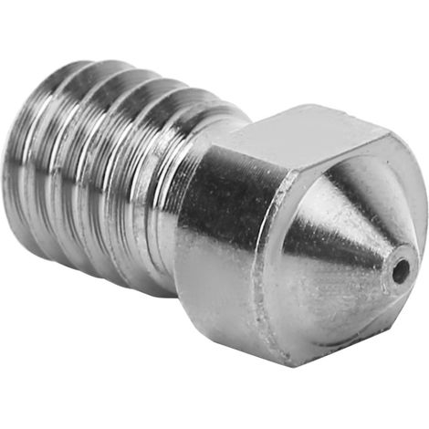 1,75 mm Düse aus gehärtetem Stahl für 3D-Drucker, kompatibel mit V5- und V6-Extrudern, Durchmesser 0,2–1,0 mm (0,6 mm enthalten), Ersatzteil (1/5)